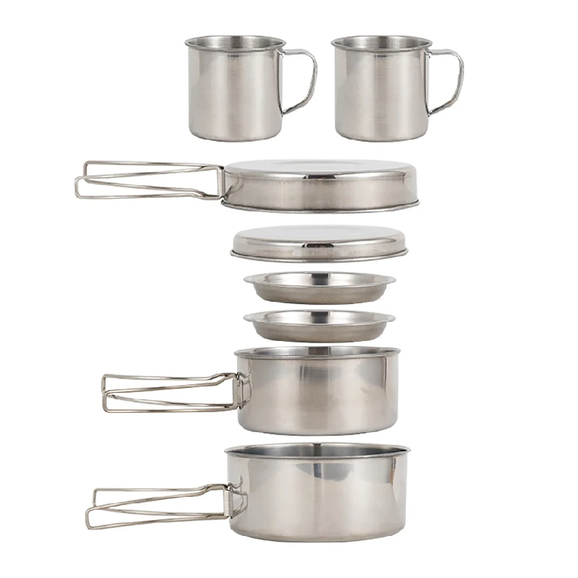 8pcs/Set Camping Cookware Mess - Camping Cooking Ware recension och pris