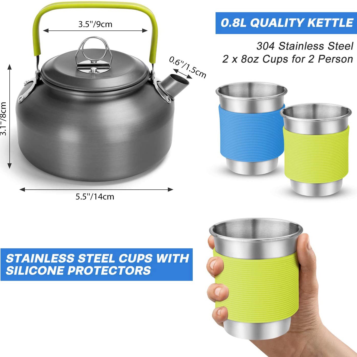 Outdoor Camping Cook Set with  - Camping Cooking Backpack recension och pris