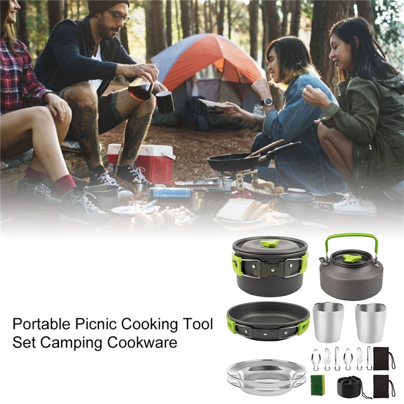 【BUYERS】Camping Cookware Porta - Camping Cooking Accessories Set recension och pris
