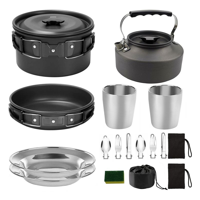【BUYERS】Camping Cookware Porta - Camping Cooking Accessories Set recension och pris
