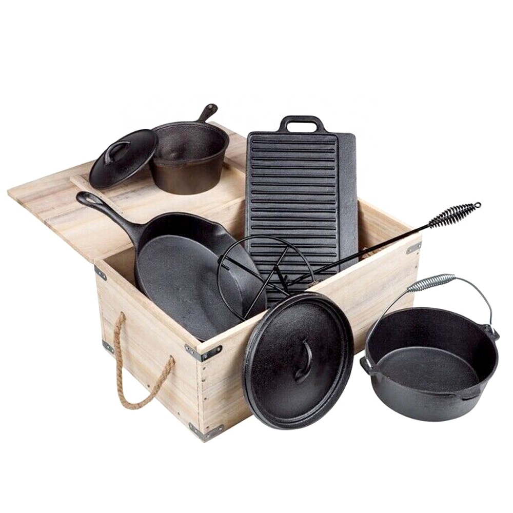 Pre-Seasoned BBQ Heavy Duty Ou - Camping Cooking Dutch Oven recension och pris