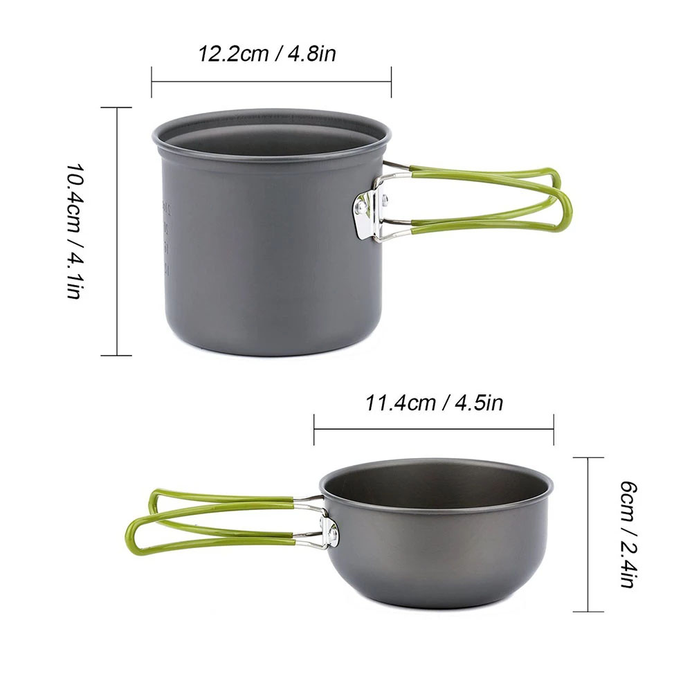 Camping Cookware Mess Kit Ultr - Camping Cooking Accessories Set recension och pris
