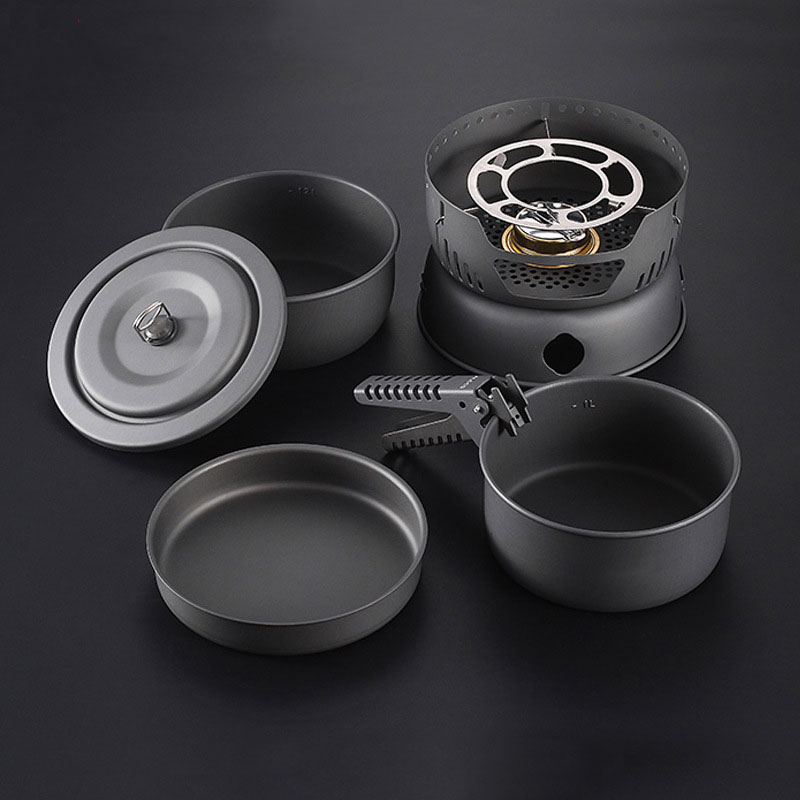 2-4 People Cooking Set 10-Piec - Camping Cooking Materials recension och pris