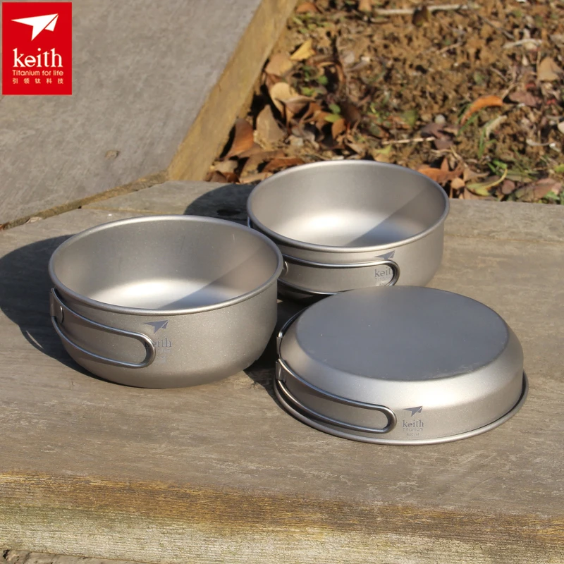 Keith 3PCS Titanium Cookware P - Camping Cooking Ware recension och pris