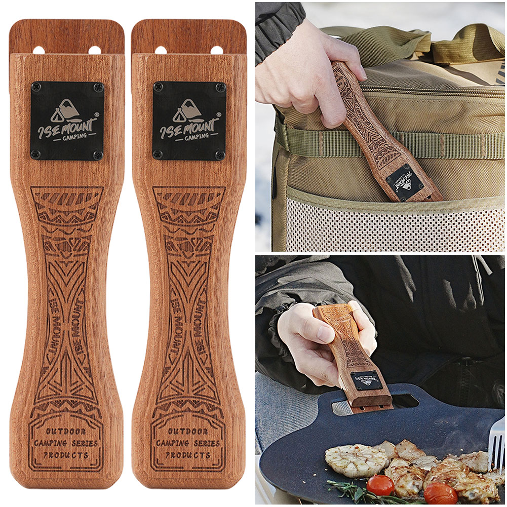 Outdoor Natural Wood Grill Pan - Camping Cooking Ware recension och pris