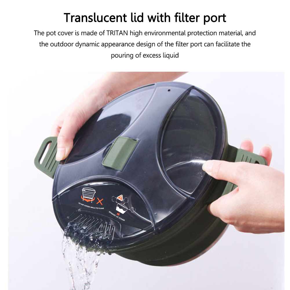 2.5L Silicone Folding Kettle C - Camping Cooking Ware recension och pris