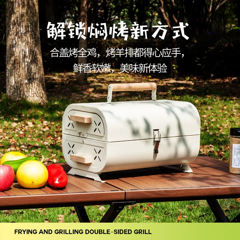 Barbecue Oven Household Grill  - Camping Cooking Box recension och pris