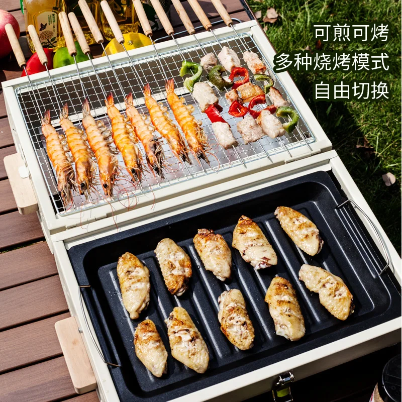 Barbecue Oven Household Grill  - Camping Cooking Box recension och pris