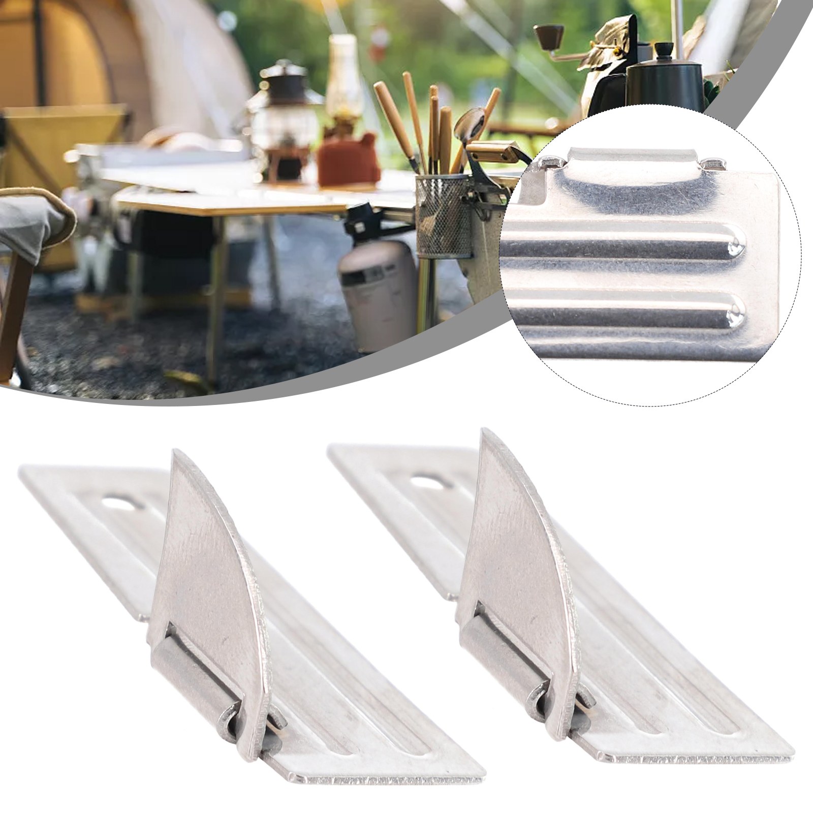 2pcs Stainless Steel Mini Fold - Camping Cooking Ware recension och pris