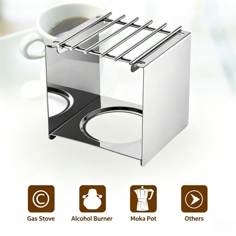 Stainless Steel Square Coffee  - Camping Cooking Ware recension och pris