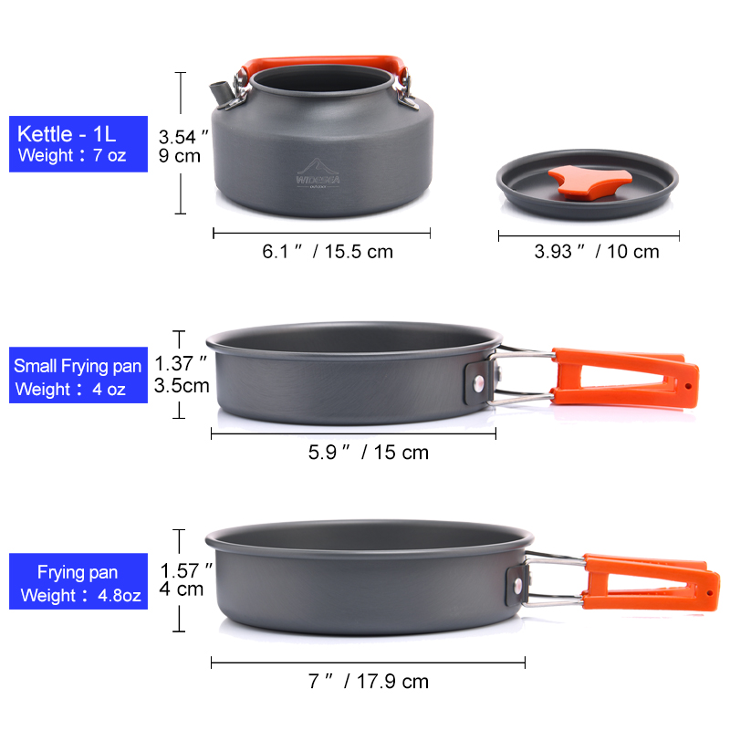 Widesea Camping Outdoor Cookwa - Camping Cooking Ware recension och pris