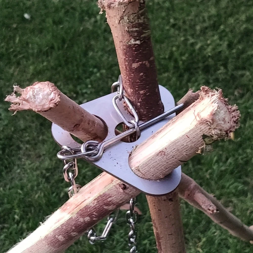 Stainless Steel Camping Tripod - Camping Cooking Ware recension och pris