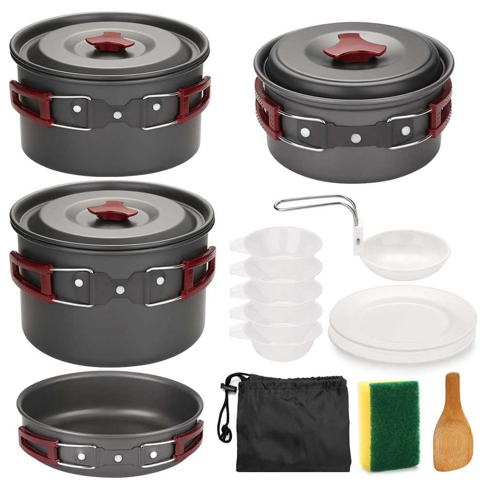 Outdoor Camping Cookware Kit N - Camping Cooking Accessories Set recension och pris