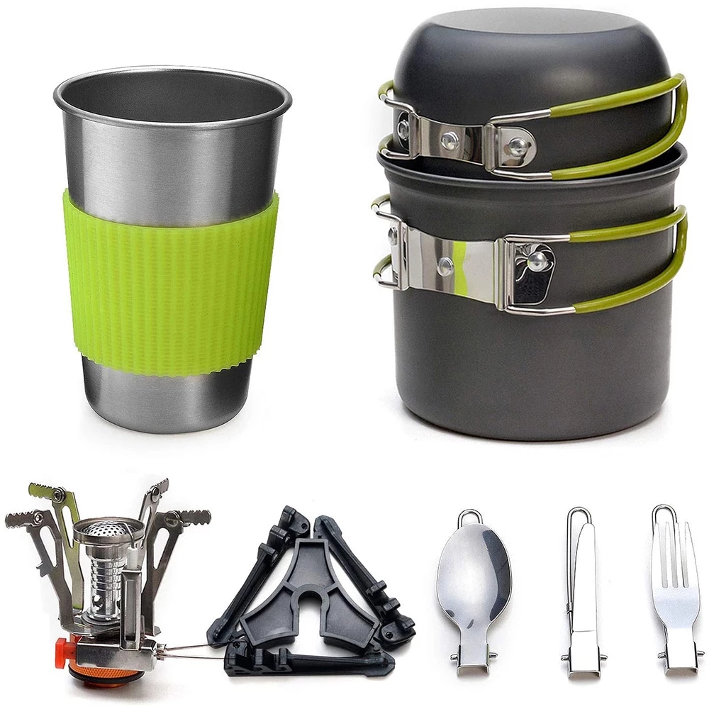 Camping Cookware Kit with Stov - Camping Cooking Ware recension och pris